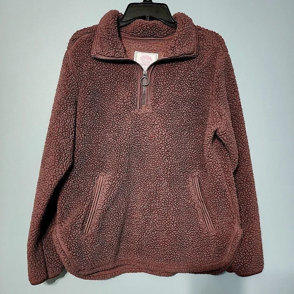 Cozy Sherpa Quarter Zip Cozy Fleece Sherpa Pullover